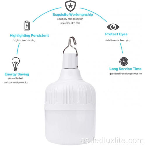 Bombilla de luz LED regulable para linterna de camping